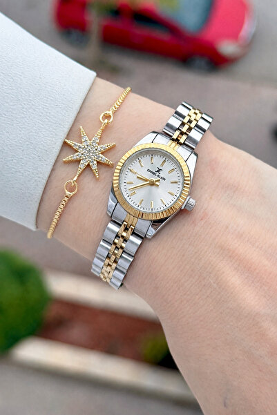 Daniel Klein Gold Metallic Color 22.5 mm 2 Year Warranty Women's Wristwatch a...