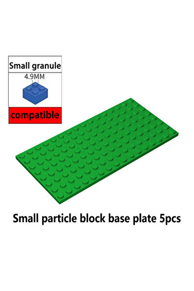 Choice9 S 5PCS dark green 5 Pcs Puzzle Block Base Plate - 8x16 Brick Block Se...