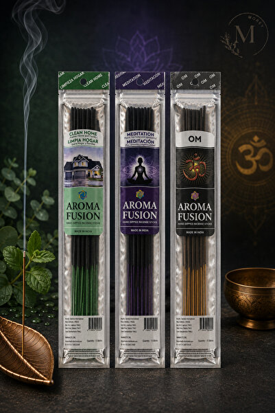 Morey Aroma Fusion 45 Adet Organik Çubuk Tütsü 3 Paket (30 CM - 1 SAAT YANMA ...