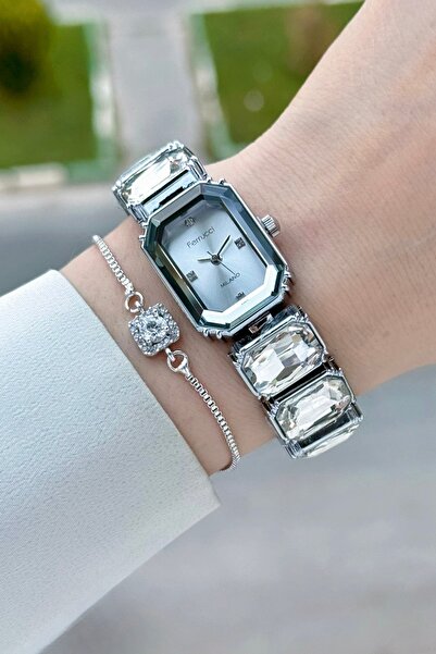Ferrucci Silver Color Gift Packaged 20 mm 5 Atm Women's Wristwatch