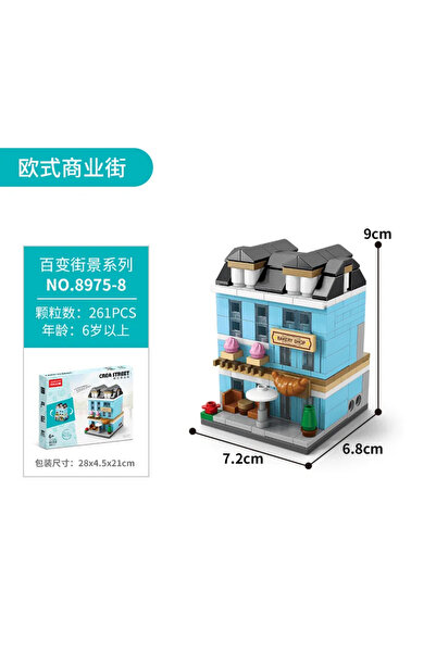 Choice5 NO BOX oushi8975-8 European City Street View European Architecture Sh...