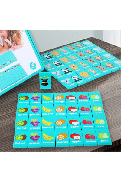 Choice SKY BLUE Children Hand Scratch Wooden Puzzle Toy Board Baby Cartoon Mo...