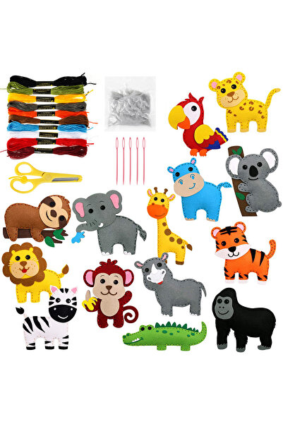 Choice1 14pcs doll set 14/6pcs Animals Sewing Kit for Beginner Kids Arts & Cr...