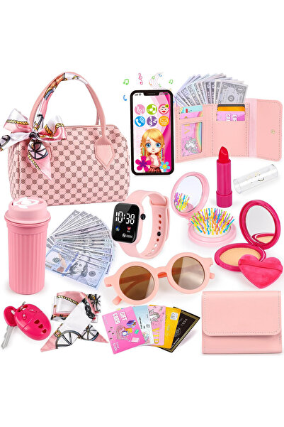 Choice3 31PCS In Stock Simulated Children'S Playhouse Handbag Toy Watch Coin ...