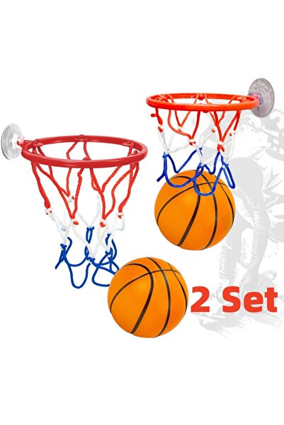 Choice1 2 Set Kid Indoor Mini Basketball Hoop Set with Suction Cup Wall Hangi...