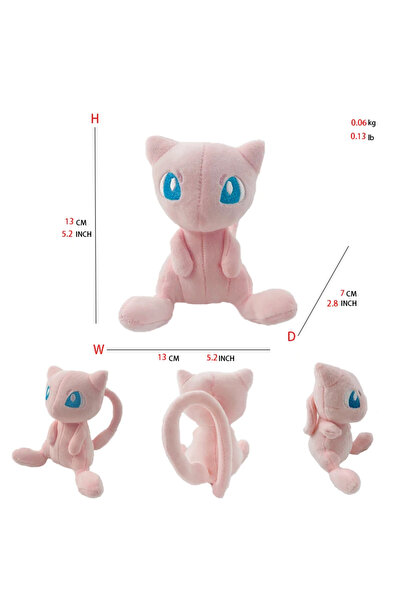 BANDAI Mew-a Pokemon Mew Plush Doll Kawaii Cartoon Go dex Mew Plush Toys Soft...