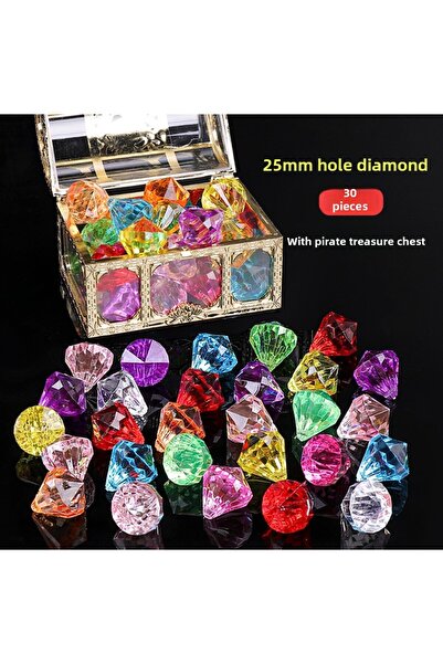 Choice 1box 1 Box 30Pcs Plastic Crystal Diamond Treasure Box Children's Birth...