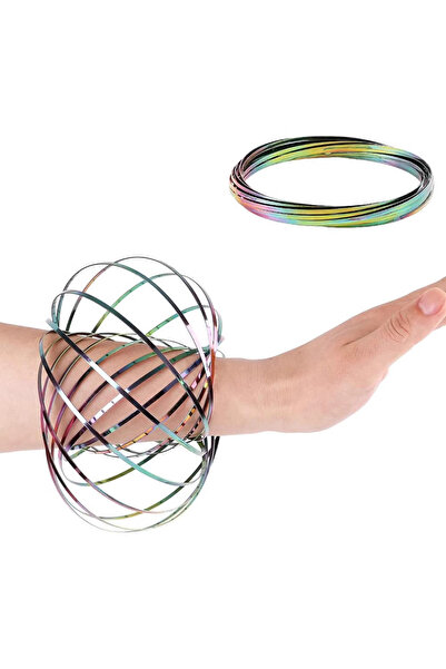 Choice 1 Pcs Color 3D Magic Bracelet Pressure Release Sensory Flow Ring Dynam...