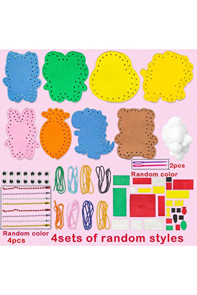 Choice1 4 PCS Children's Simple Sewing Set Handmade Art 8 Simple Doll Dolls w...