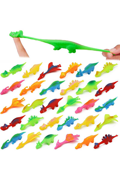 choice2 10PCS Random style Colorful Dinosaur Finger Catapult Toys Party Favor...