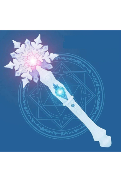 Choice Blue Princess Snow Wand Toy Fairy Girls Glowing Wands Christmas Hallow...