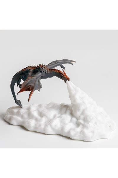 Choice Fire dragon 3D Printed Fire Dragon LED Night Light USB Rechargeable LE...