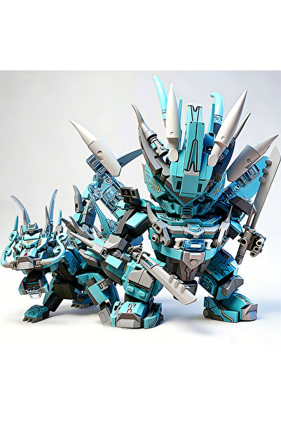 Choice No Box With Weapon 2 in 1 Transformable Mecha Robot City Building Bloc...