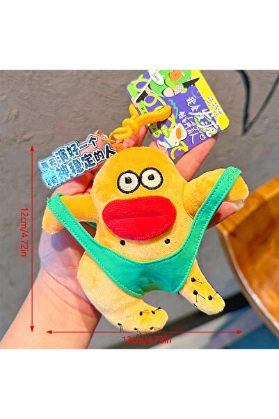 Choice Yellow Cut Plush Keychain Cartoon Pendant Plushies Doll Bag Pendant Fu...