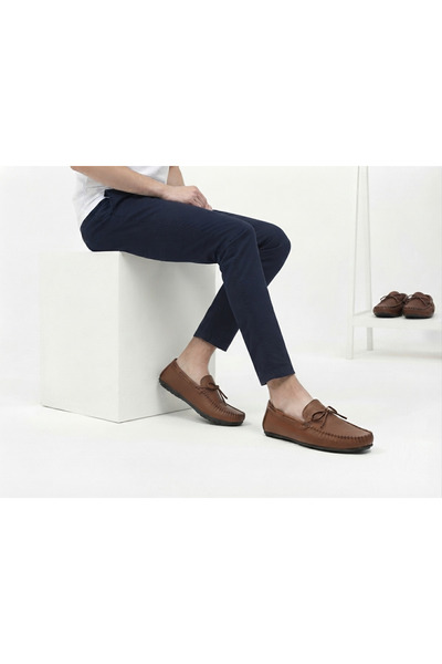 Growish GR0434 Hakiki Deri Spor Klasik Erkek Loafer Günlük Ayakkabı