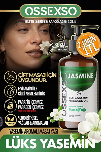 OSSEXSO Yenilebilir Doğal Yaseminli Etkili Aromaterapi Masaj Yağı 150ml Gizli...