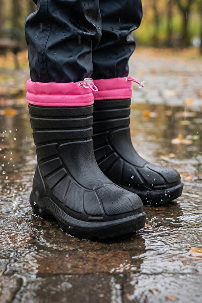 GEZER Girl's Winter Eva Low-Rise Elastic Silent Sole Snow Boots