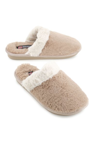 GEZER Women's Winter Comfortable Sole Home Garden Plush Slippers