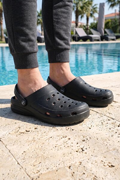 GEZER Men's Summer Eva Home Bathroom Garden Pool Comfortable Sole Sabo Slippers