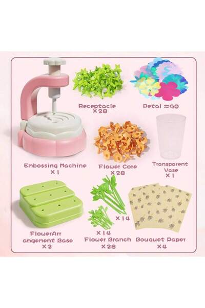 Choice1 embossing machine Kids Flower Craft Kit with Press Machine Art Craft ...