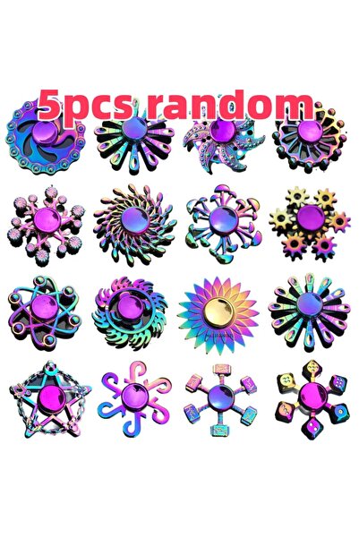 Choice 5pcs random 5pcs Colorful Gyroscope High-Speed Fingertip Gyroscope All...