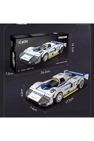 Choice1 55029With box 1:24 Racers Speed MOC 787B Sports Car Model 242PCS Buil...