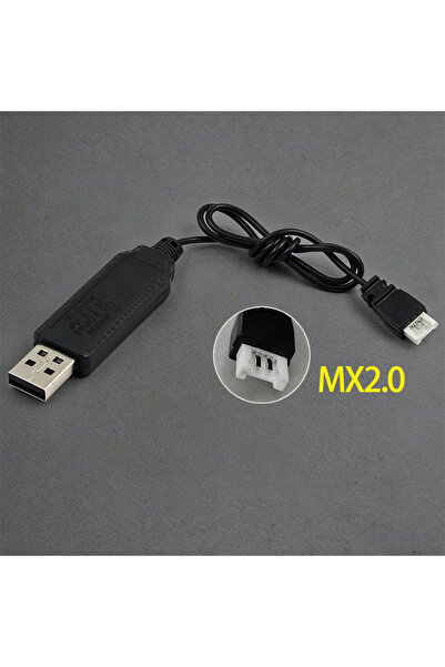 Choice1 كابل شحن USB MX2.0 2P 3.7V 1PC 3.7V/7.4V مع واجهة MX2.0 XH2.54 JST 2P...