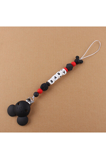 Choice1 Color 5 Baby Pacifier Clips Holder Silicone Mouse Teething Chain Wood...