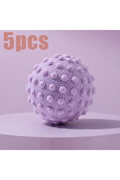 Choice Purple 5pcs Fascia Ball Raised Point Massage Ball TPR Posture Master Y...