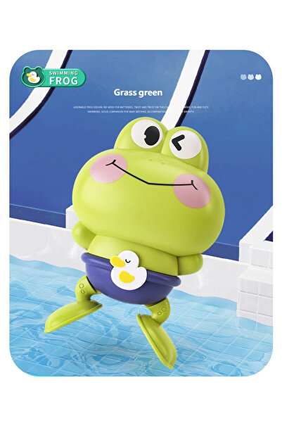 choice2 yellow Gowinbaby Clockwork Frog Bath Toy Kids Floating Swimming Frog ...