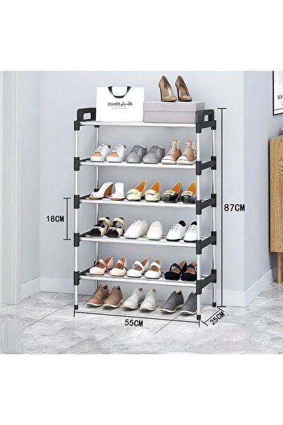 Choice Black five layer 3-7Floor Simple Shoe Rack Multi Layer Dustproof House...