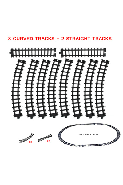Choice1 10pcs 5cm wide Rail Track Expansion Pack for Railway King Classical C...