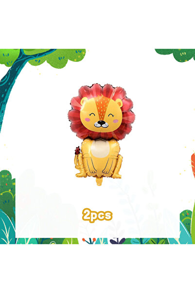 Choice Other Lion 6-Piece Jungle Wildlife Aluminum Foil Balloon Set for Birth...
