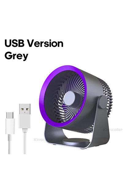 Choice1 USB Grey Multifunctional Electric Fan Circulator 4000mAh Wireless/USB...