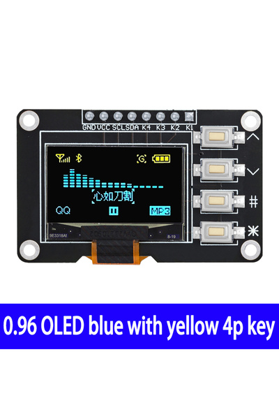 Choice 1pcs yellow BLUE 1~2pcs 0.96 inch OLED IIC White/Yellow Blue/Blue 1286...