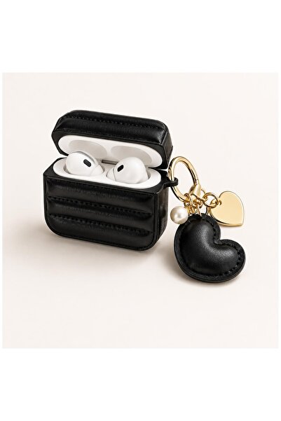 Zebana ZB-AP5 AirPods 4. Nesil Uyumlu Water Bileklik Detaylı Kılıf Siyah