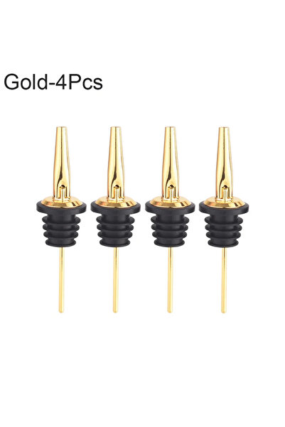 choice2 4PcGoldPourer 4Pcs Black/Rose Gold/Silver Liquor Pourers, Stainless S...