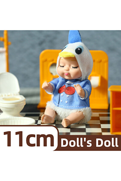 Choice6 <15cm 1PC Gentleman Duck 1/6 Pcs 4 Inch Mini Reborn Baby Dolls Toy Se...