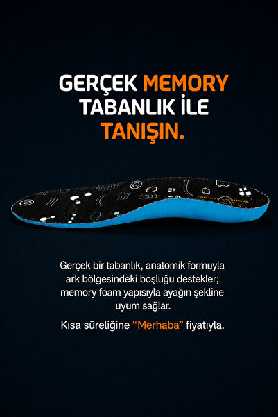 FOOT FOOT CARE TECHNOLOGY Anatomik Memory Foam Tabanlık Metatarsal Topuk ve K...