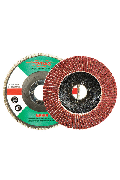 Tomax Flap Disc Sanding 115 X 80 Grit (10 Pieces)