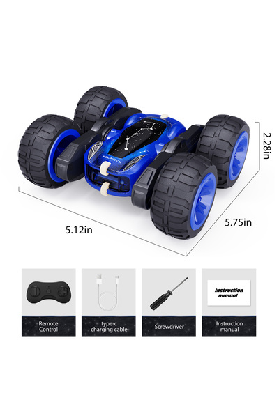 Choice T5A455210 Remote Control Cars with Lights, 2.4GHz Rc Stunt Cars for Ki...