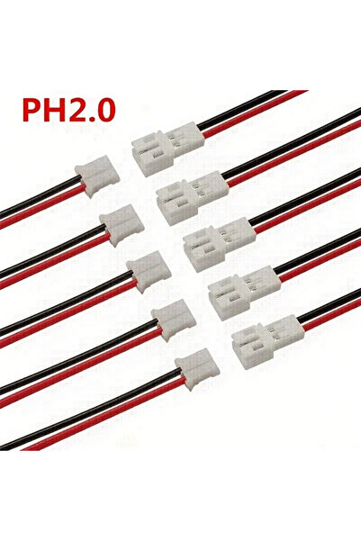 Choice 5 أزواج من موصلات التوصيل الصغيرة JST PH 2.0 2PIN ذكر أنثى مع كابلات س...
