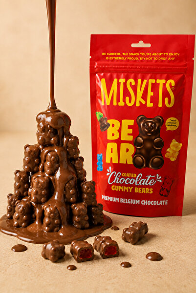 Miskets Çikolata Kaplı Jelly Ayıcık 120 gr x 3 Adet