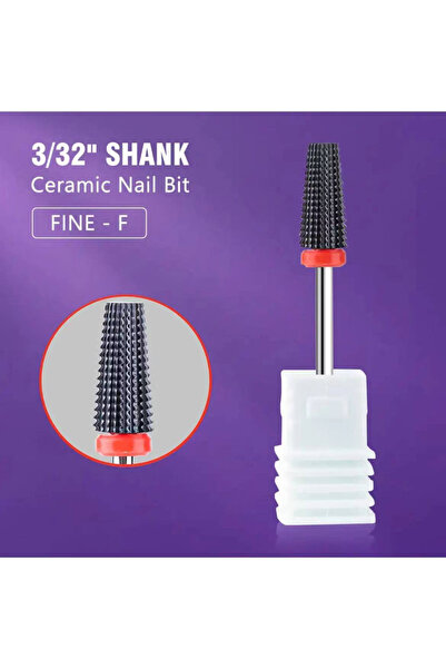 Choice1 Black Ceramic F Black 5 in 1 Ceramic Nail Drill Bit For Electric Dril...