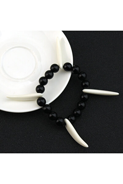 Choice B196 Anime Inuyasha Black Purple Beaded Necklace Bracelet Cosplay Prop...