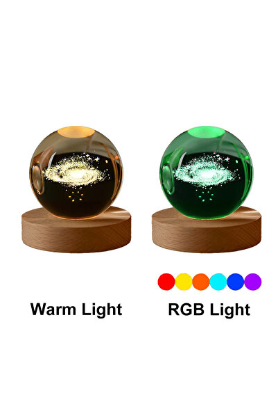 Choice USB Plug Galaxy RGB Light 6cm Bedside Lamp Solar Theme Cosmos Series C...