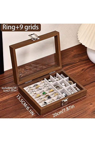 Choice Combination Grid 1pc, Vintage Jewelry Storage Box, Covered Jewelry Box...