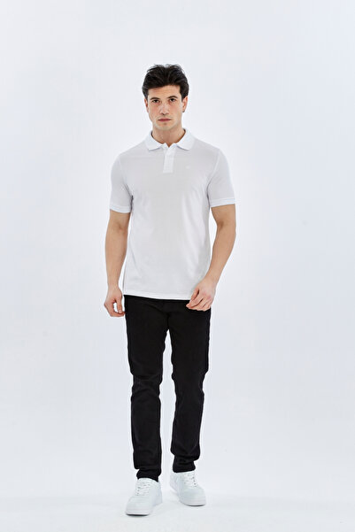 SÜVARİ Men's T-Shirt Ts1014000474 Polo Neck Slim