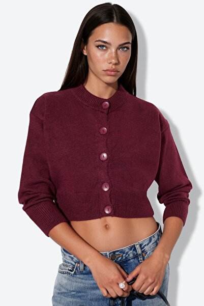 Hiccup VIORNA Cardigan Scurt Tricotat, Cu Nasturi