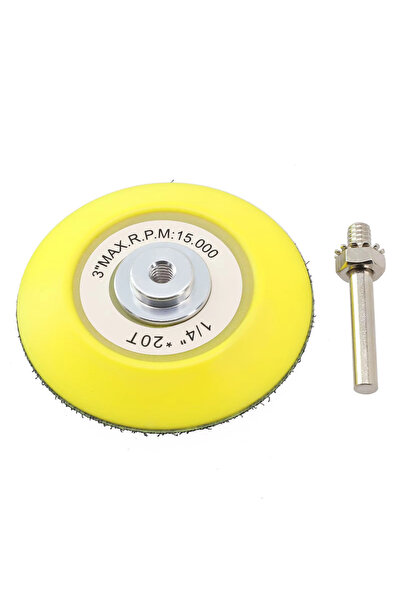 Choice YELLOW 3 Inch 75mm Polisher Sanding Pads Hook And Loop Backing Plates ...